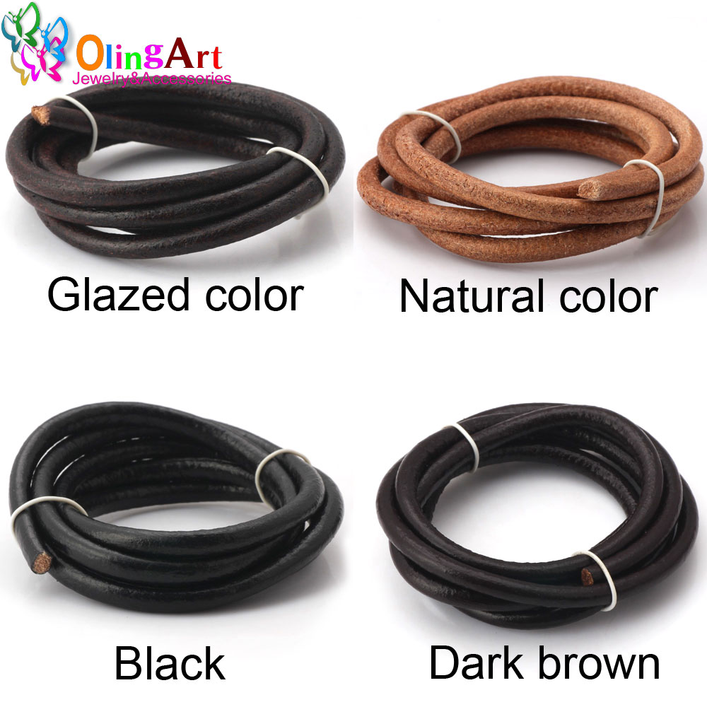 Patent Leather Shine - Olingart Dia 1.5/2/3/4/5/6Mm/Tự Nhiên/Nâu/tráng Men Da