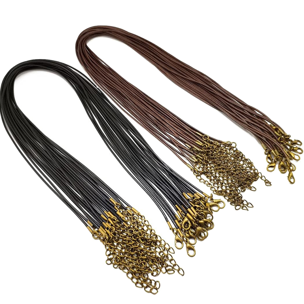 20pcs 45cm Brown Waxed Necklac - đánh giá và giá Patent Leather Shine