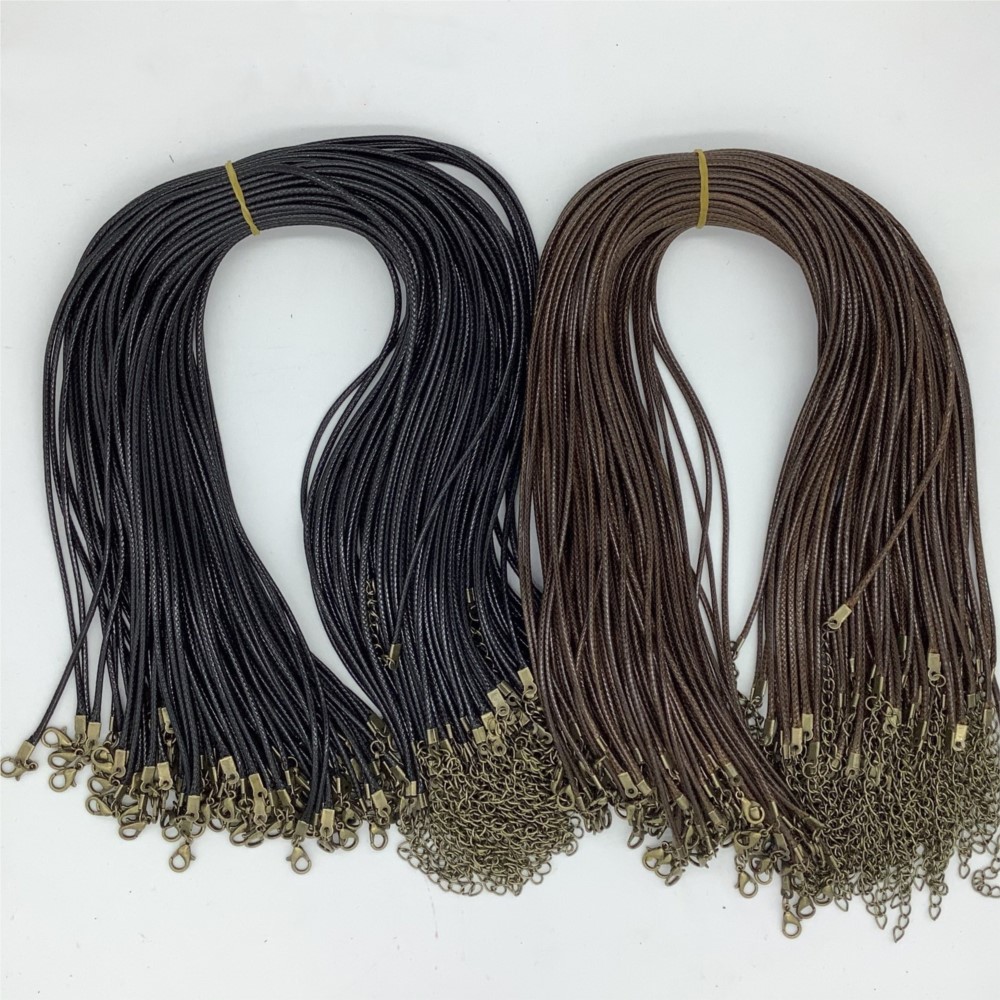 20pcs 45cm Brown Waxed Necklac - đánh giá và giá Patent Leather Shine