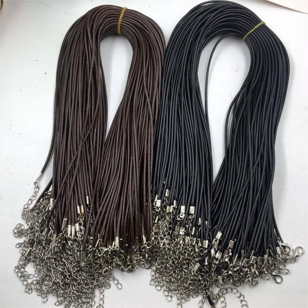 20pcs 45cm Brown Waxed Necklac - đánh giá và giá Patent Leather Shine