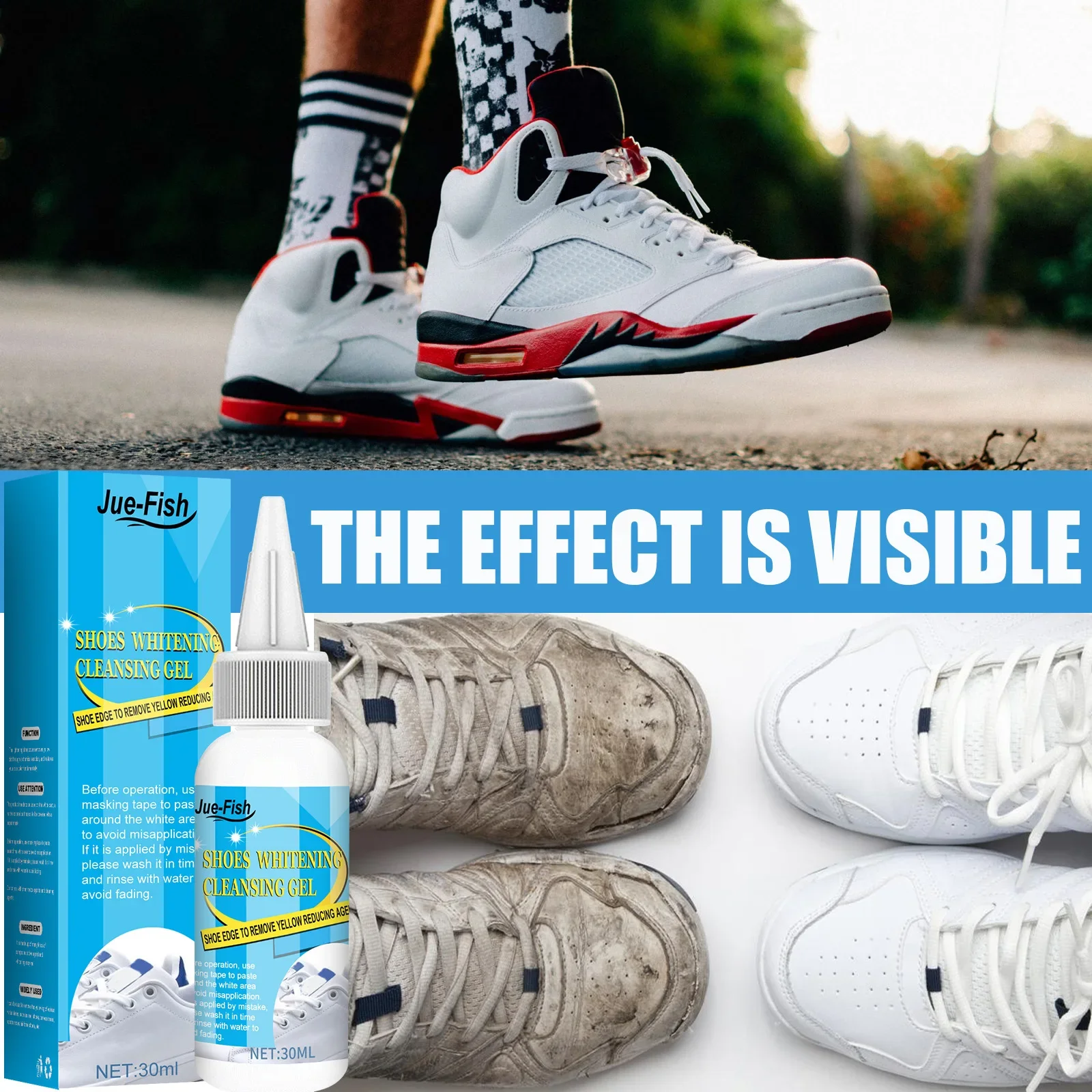 White Shoes Cleaning Gel Stain - đánh giá và giá Sneaker Care Kit