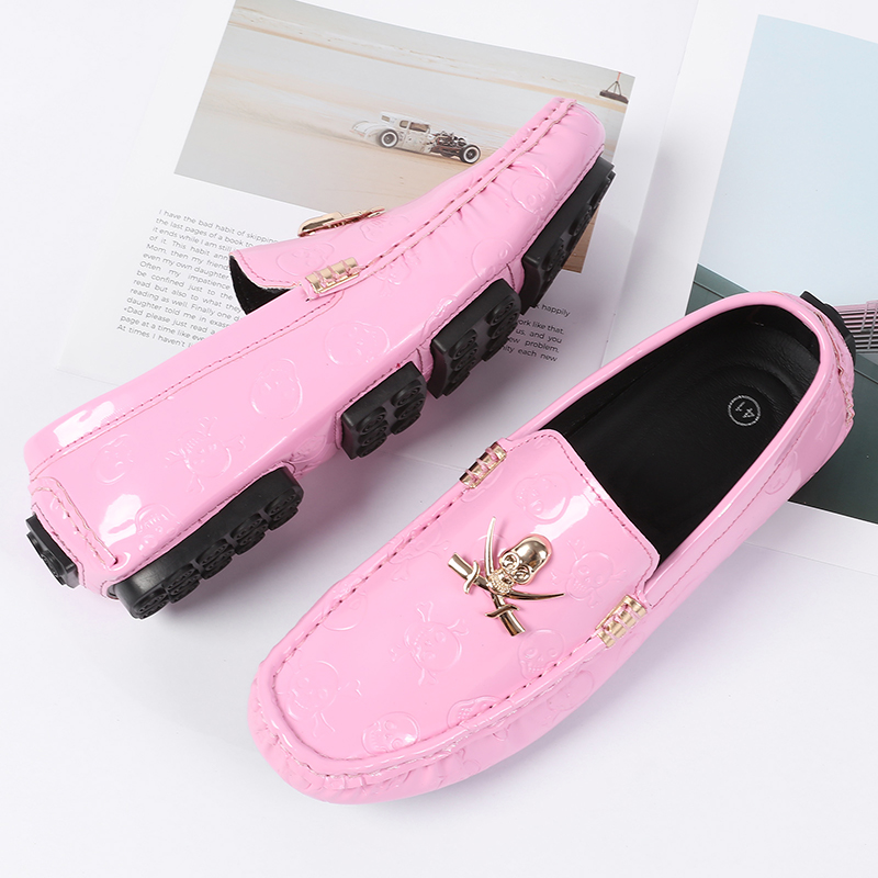 Men Quality Shoes Shine Skull  - đánh giá và giá Patent Leather Shine